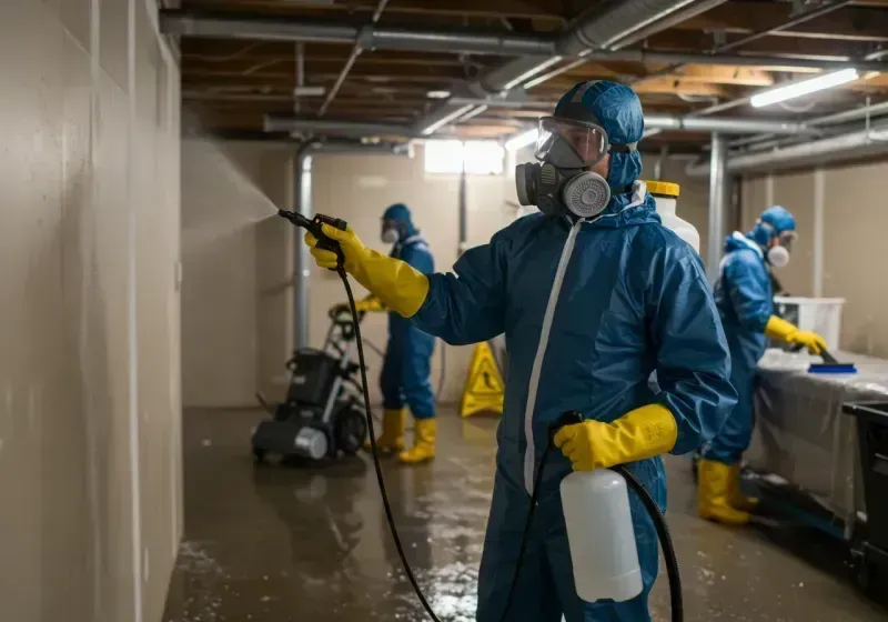 Basement Sanitization and Antimicrobial Treatment process in Barton, WI